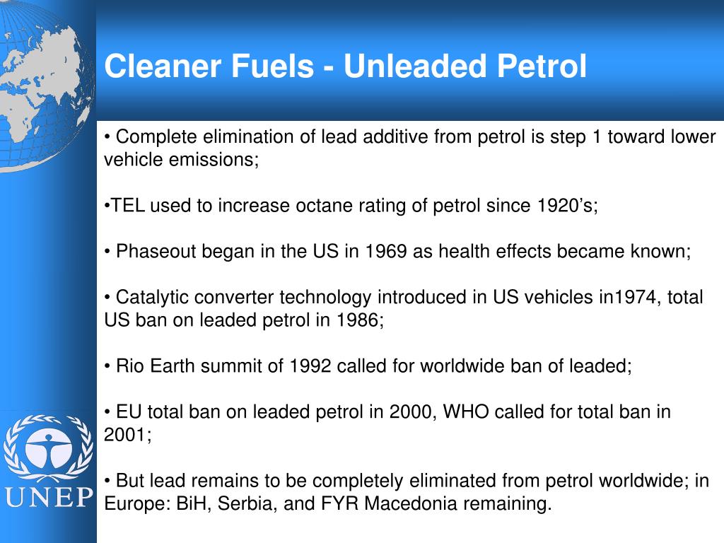 PPT Global Phaseout of Leaded Petrol PowerPoint Presentation, free download ID1009897