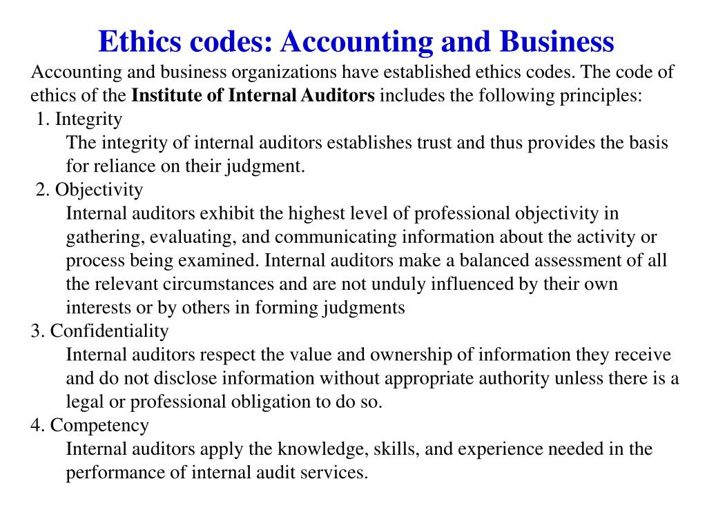 PPT Ethics in Business and Accounting Lessons We Are Learning