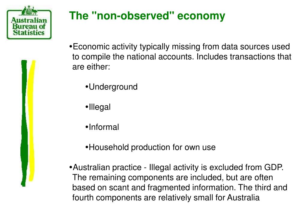 PPT THE UNDERGROUND ECONOMY AND AUSTRALIA'S GDP PowerPoint