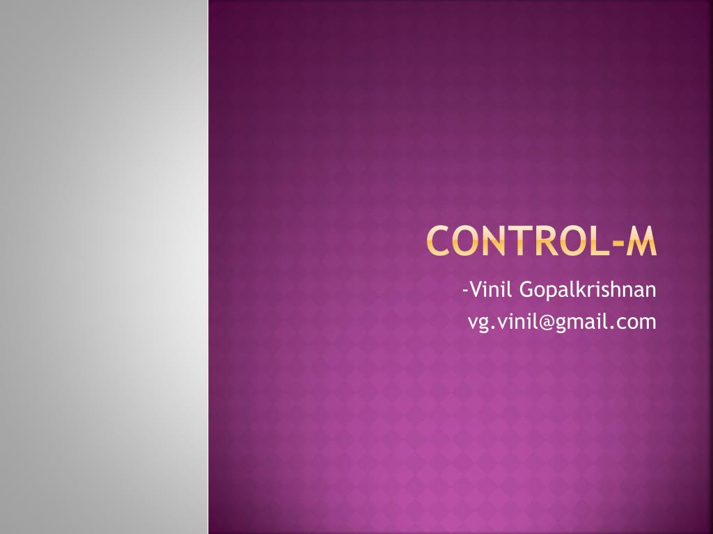 PPT controlm PowerPoint Presentation, free download ID101370