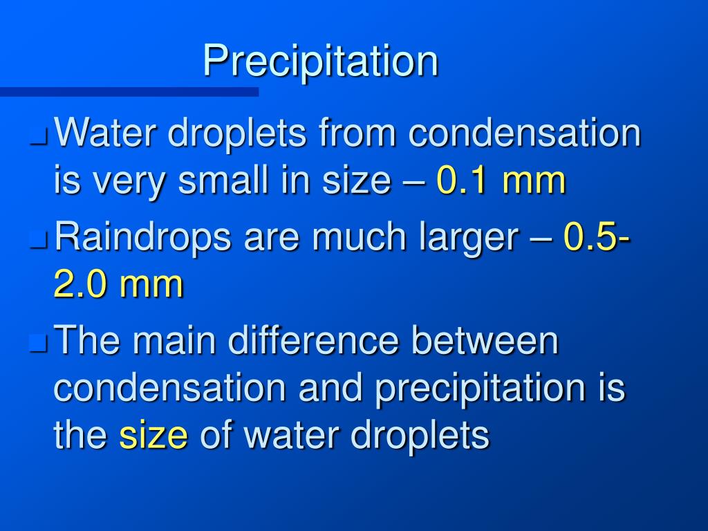 PPT Major Forms of Condensation PowerPoint Presentation, free