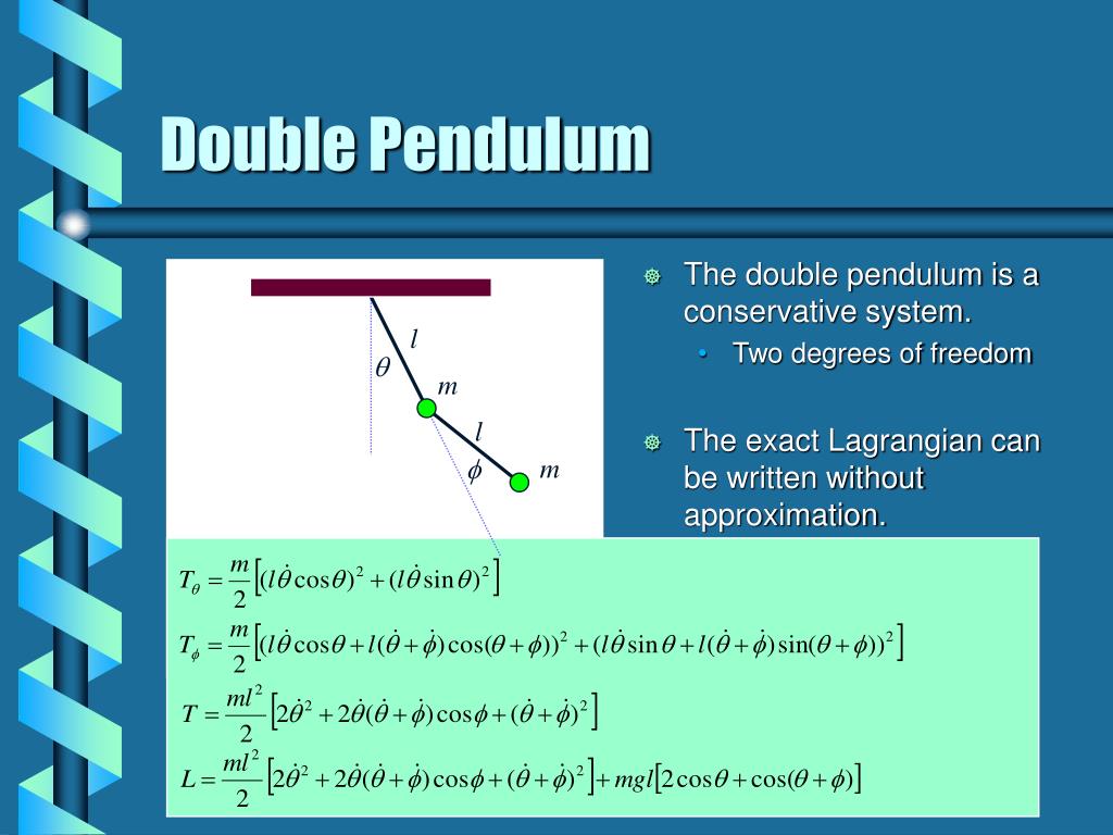 PPT Double Pendulum PowerPoint Presentation, free download ID1014560
