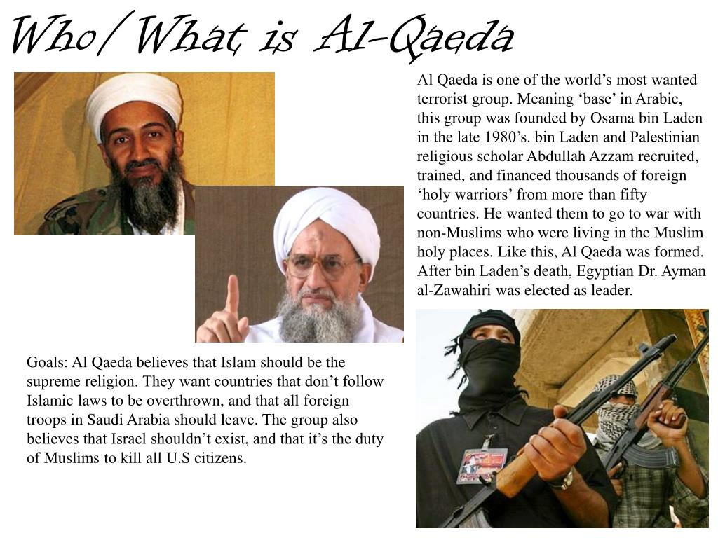 PPT Al Qaeda PowerPoint Presentation, free download ID1016329