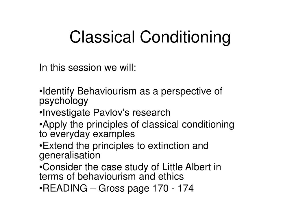 PPT Classical Conditioning PowerPoint Presentation, free download