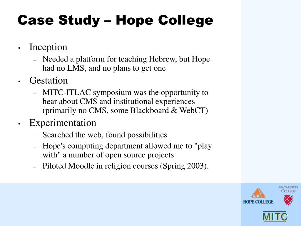 Moodle Spring 2023 Hope College