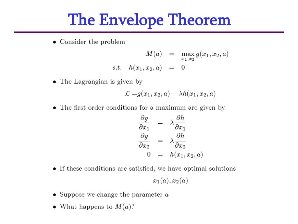 PPT Part IIA, Paper 1 Consumer and Producer Theory PowerPoint