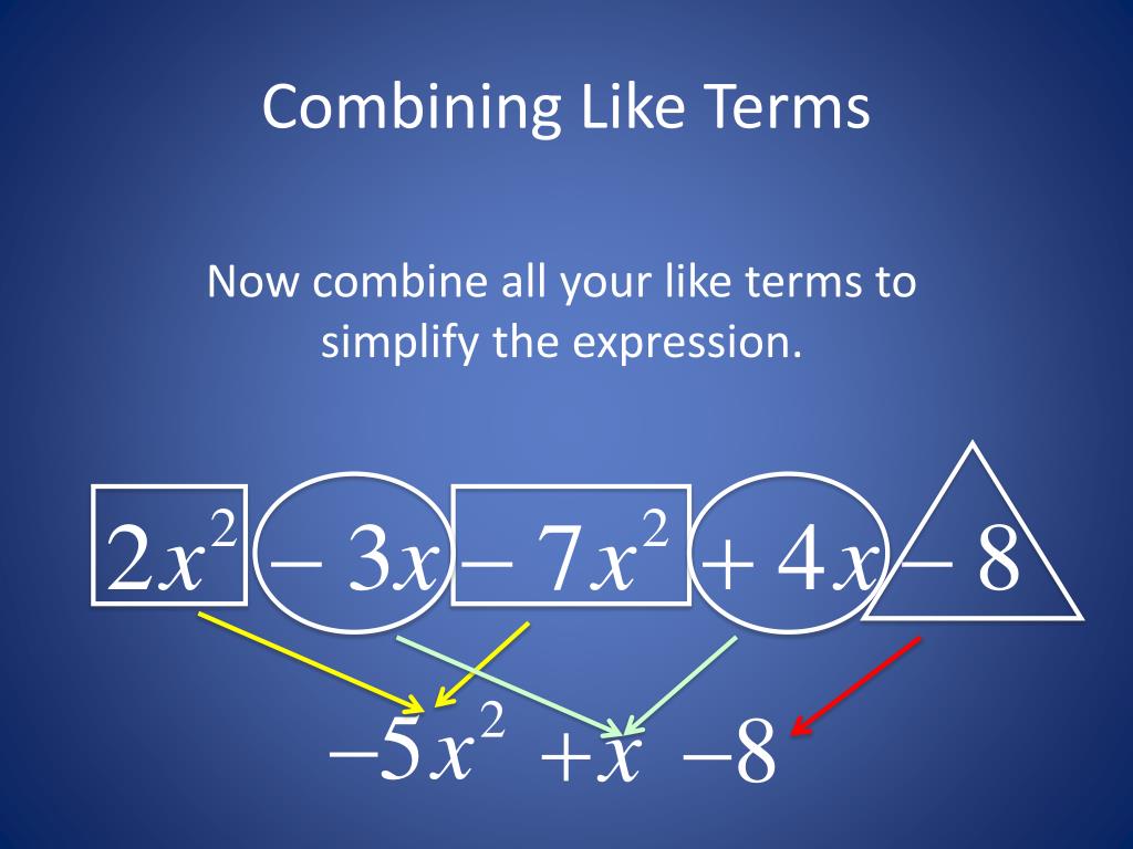 PPT Combining Like Terms and Distributive Property PowerPoint