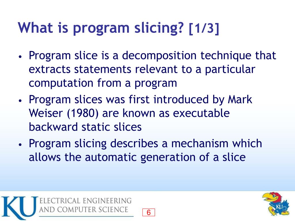 PPT Program Slicing PowerPoint Presentation, free download ID1019629