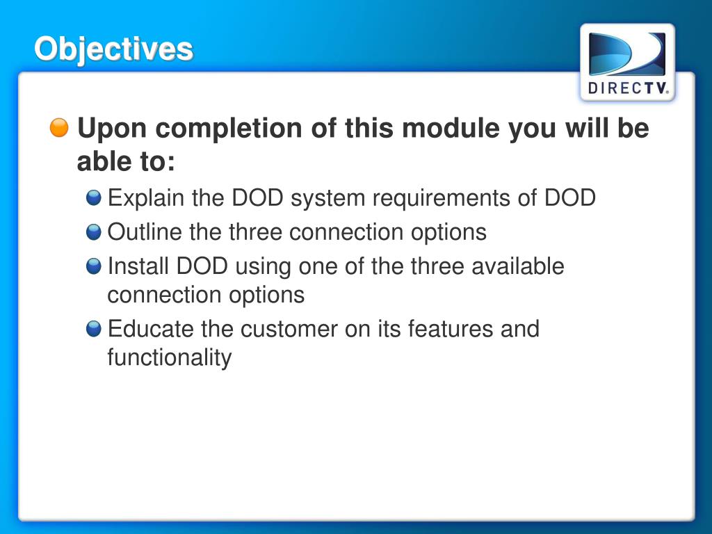 PPT DIRECTV On Demand (DOD) PowerPoint Presentation, free download