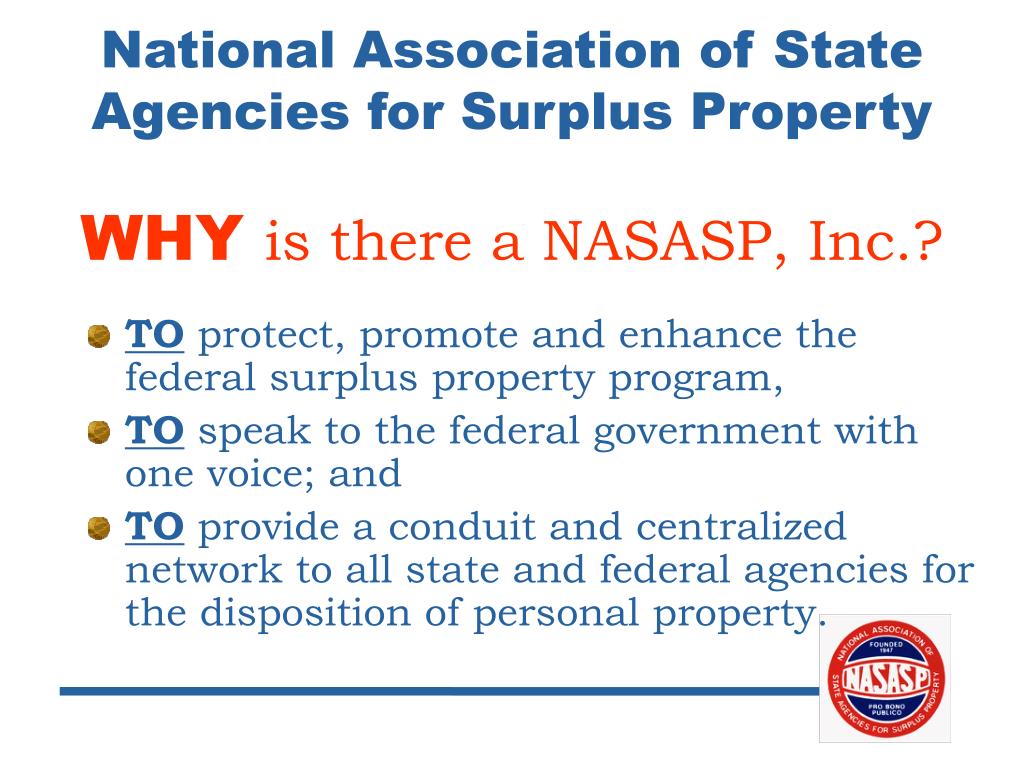 PPT GSA's Partner in the Federal Surplus Personal Property Program