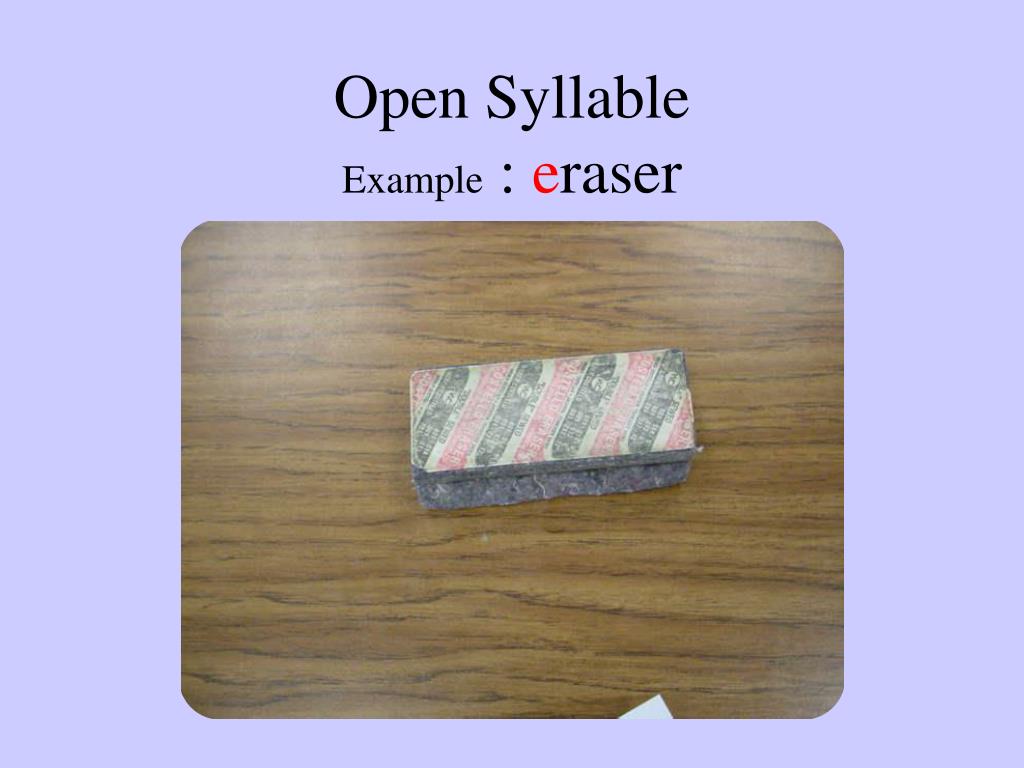 PPT - Syllable Types PowerPoint Presentation, free download - ID:1025404