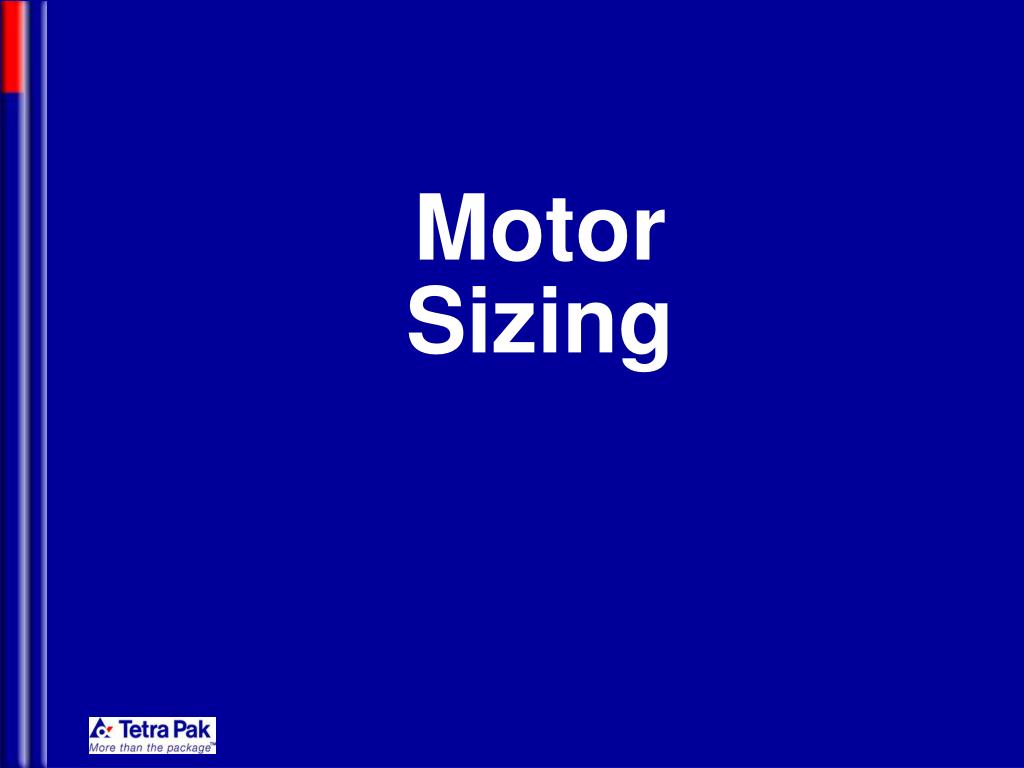 PPT Motor Sizing PowerPoint Presentation, free download ID1027581