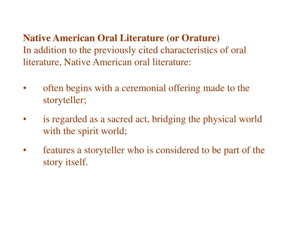 PPT Oral Literature (Orature) PowerPoint Presentation, free download
