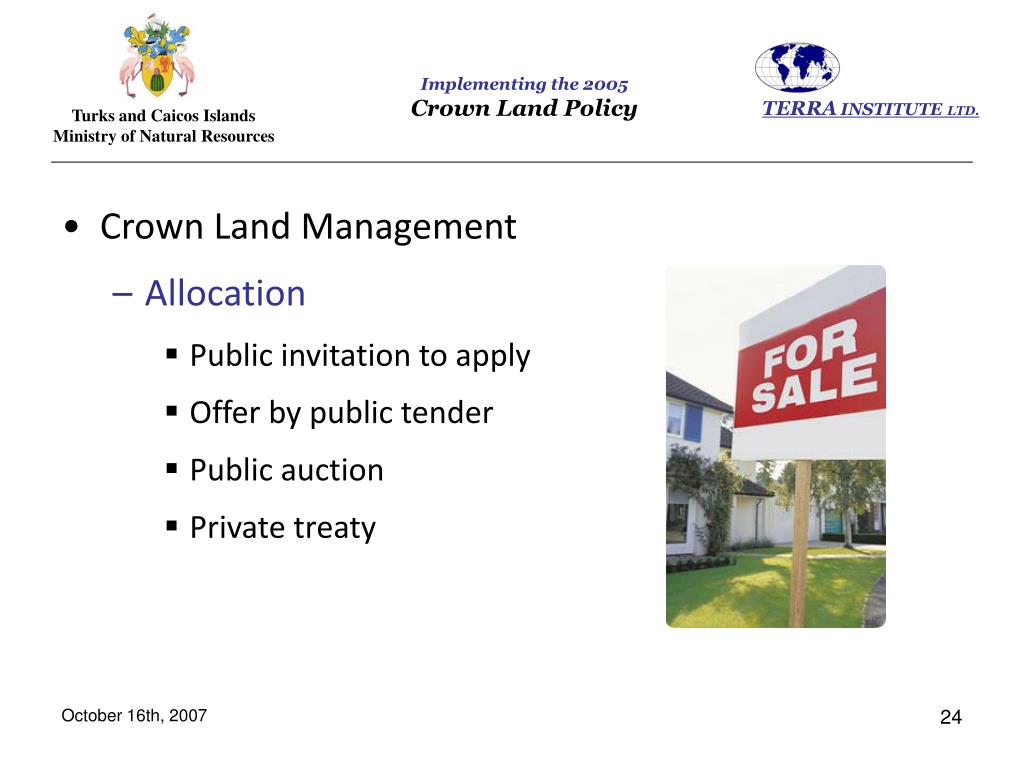 PPT Crown Land Legal and Administrative Procedures Seminar PowerPoint Presentation ID1034557