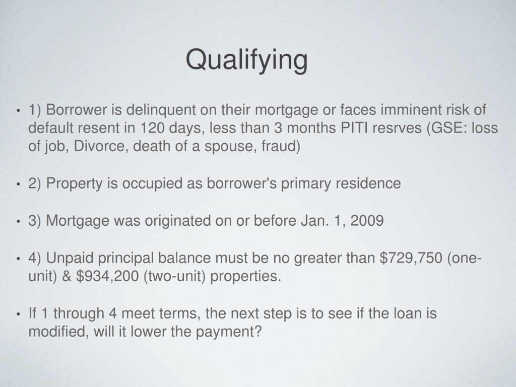 PPT Home Affordable modification Program (HAMP) Making Home