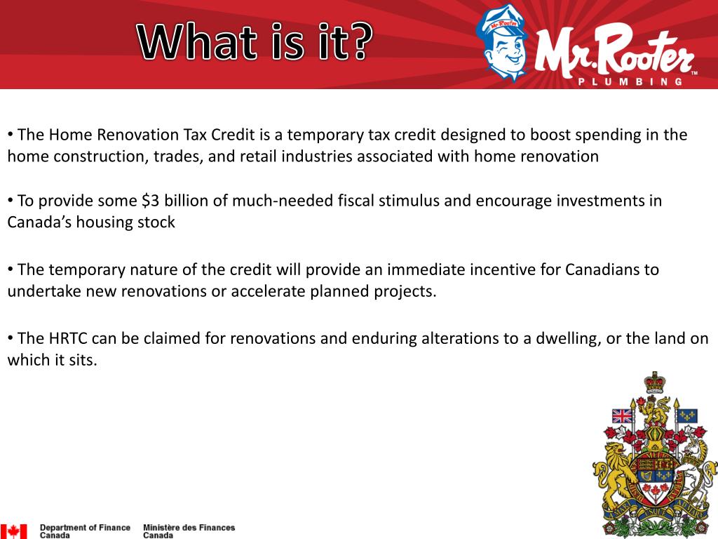 PPT Home Renovation Tax Credit PowerPoint Presentation, free download ID1037185