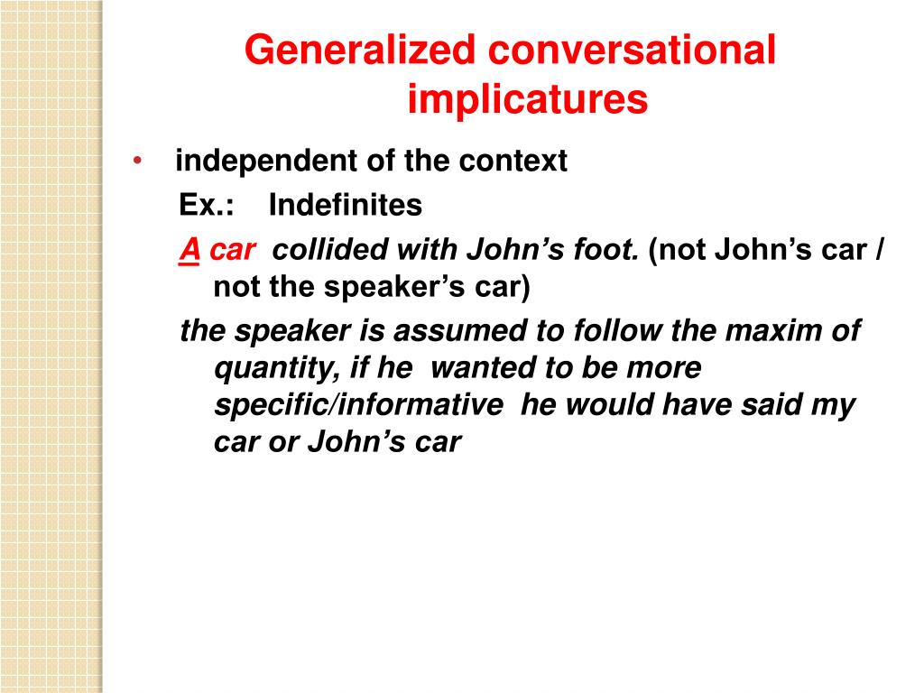 PPT COOPERATION AND IMPLICATURE PowerPoint Presentation, free