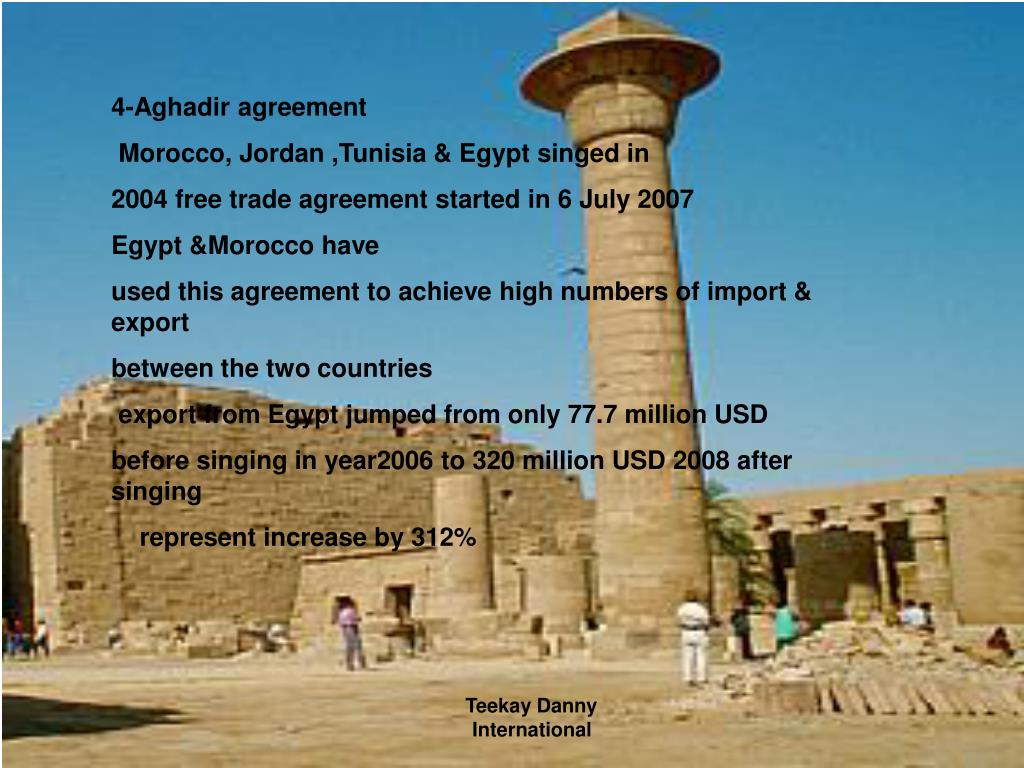 PPT Free Trade Agreement & Pulses Market Egypt Africa & Middle East