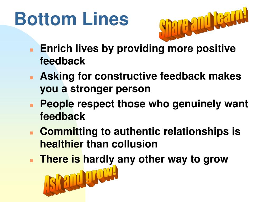 PPT Interpersonal Feedback PowerPoint Presentation, free download