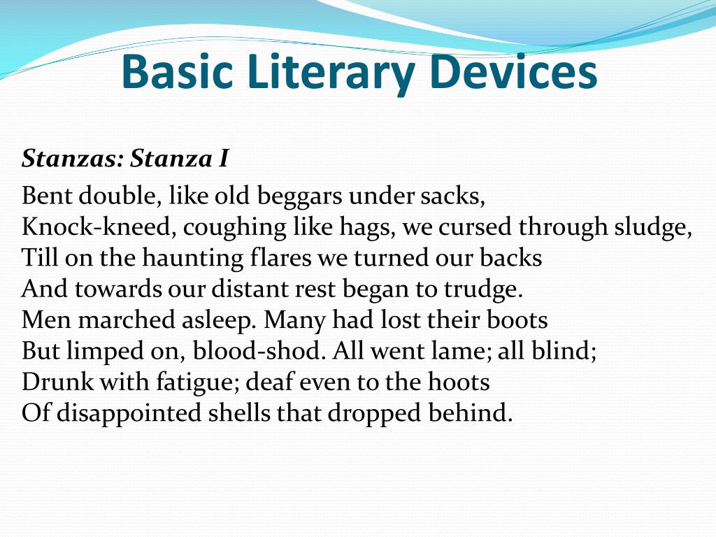 PPT Wilfred Owen Dulce et Decorum Est PowerPoint Presentation, free