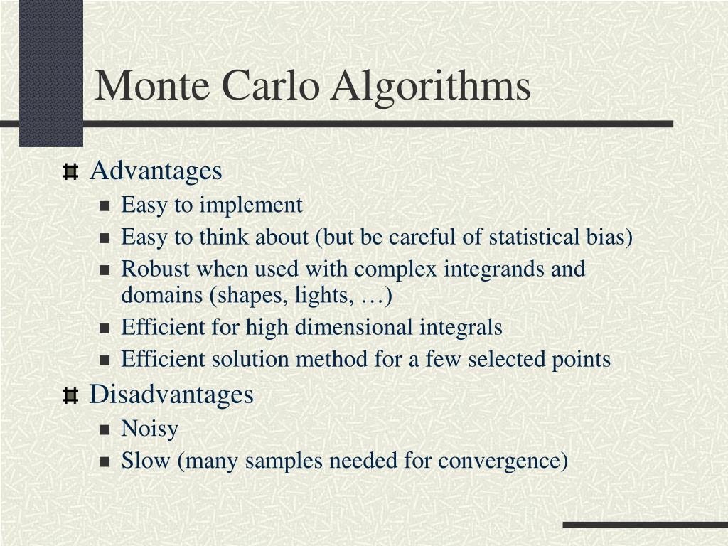 PPT Monte Carlo I PowerPoint Presentation, free download ID1047767