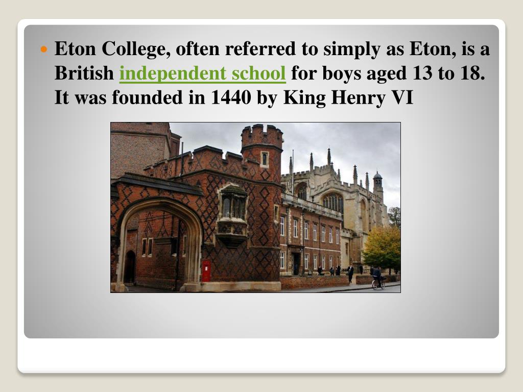 PPT Eton College PowerPoint Presentation, free download ID1048245