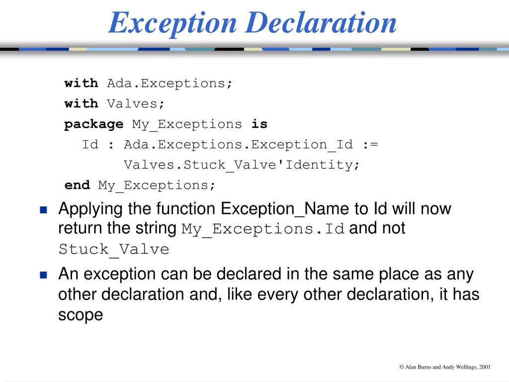 PPT Exceptions and Exception Handling PowerPoint Presentation, free