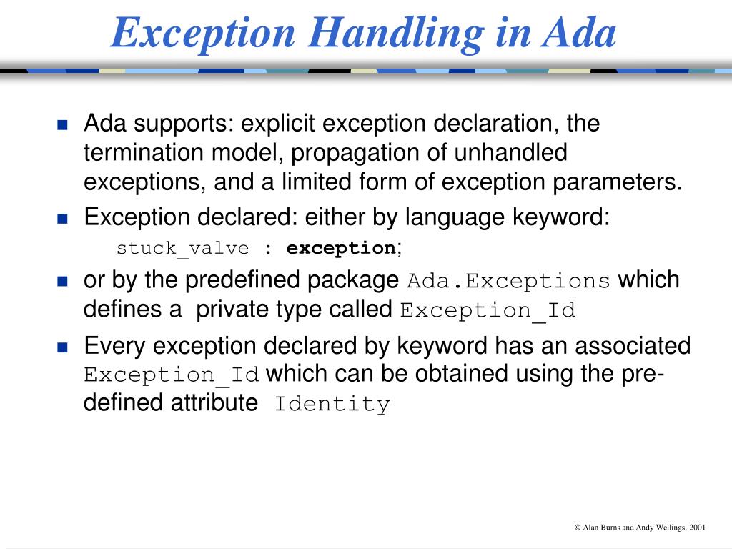 PPT Exceptions and Exception Handling PowerPoint Presentation, free