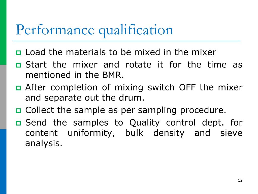PPT A seminar on Validation of Dry Powder Mixers PowerPoint