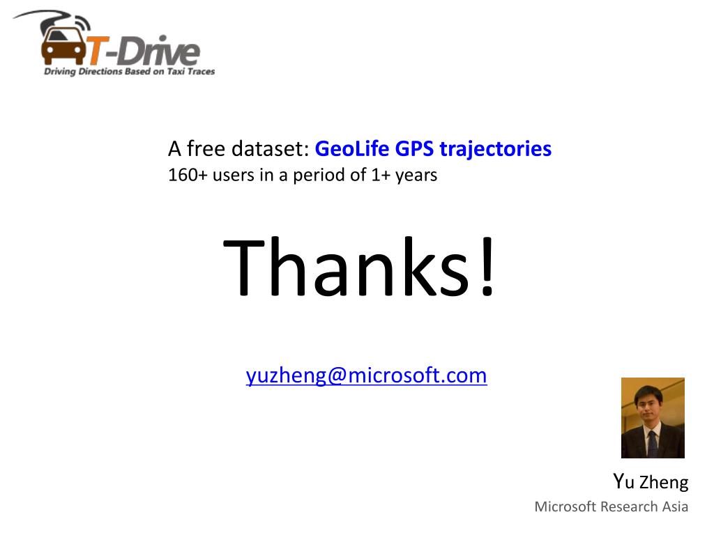 PPT TDrive Driving Directions Based on Taxi Trajectories PowerPoint Presentation ID1053650