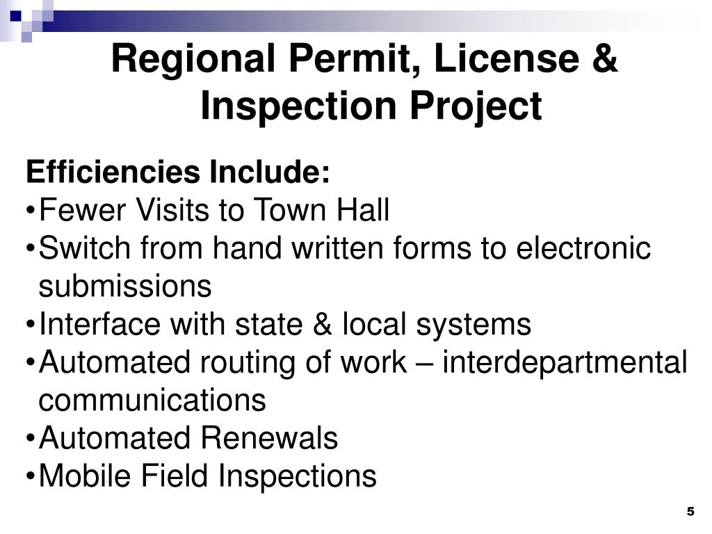 PPT Regional Permit, License & Inspection Project for Barnstable and