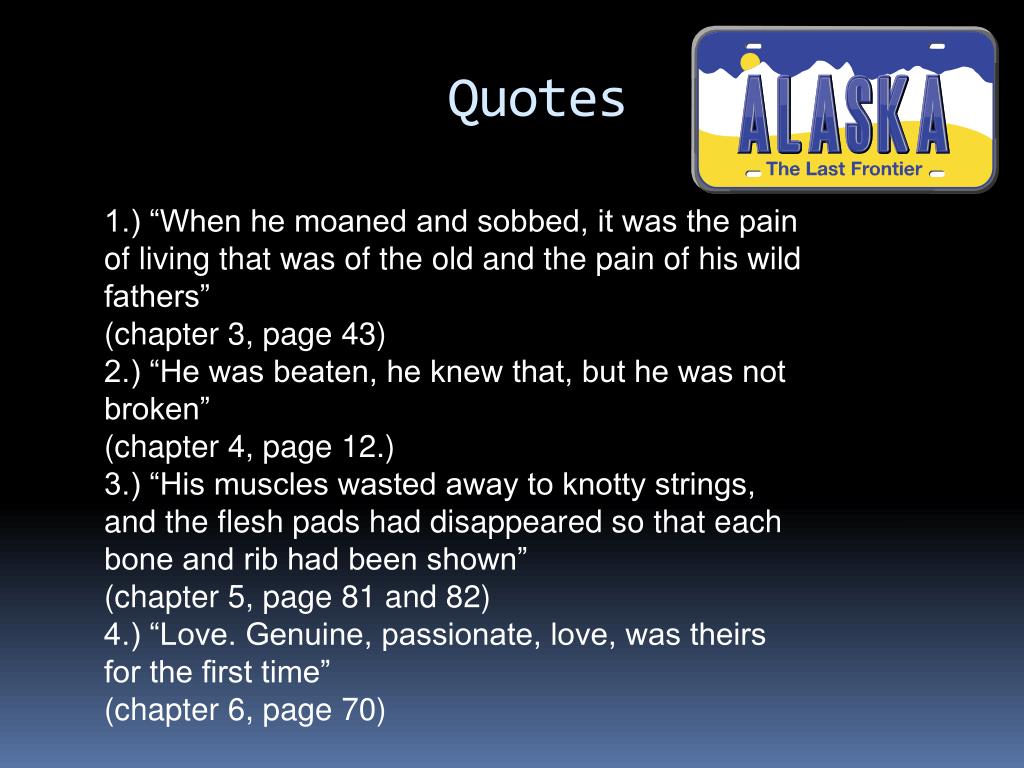 PPT Quotes and Themes Call of The Wild By Jack London PowerPoint Presentation ID1054303