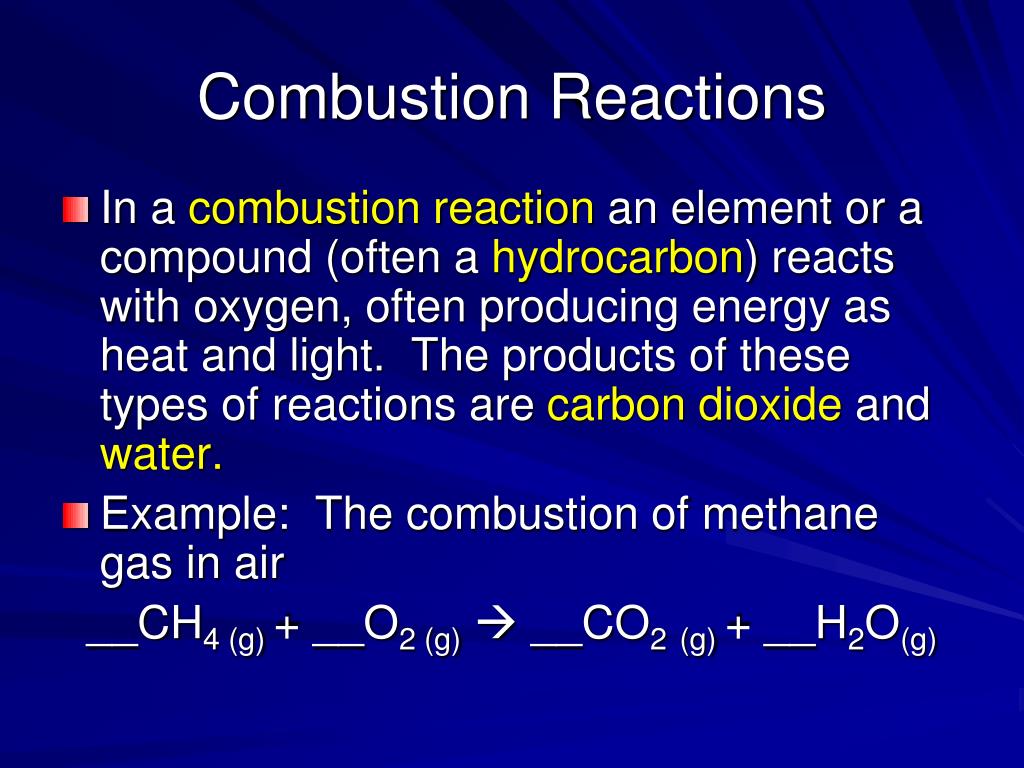 PPT Types of Chemical Reactions PowerPoint Presentation, free