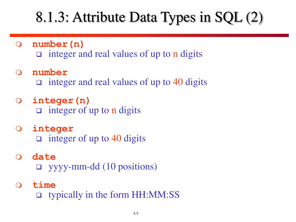 PPT CS 328 Database Systems Chapter 8 SQL PowerPoint Presentation