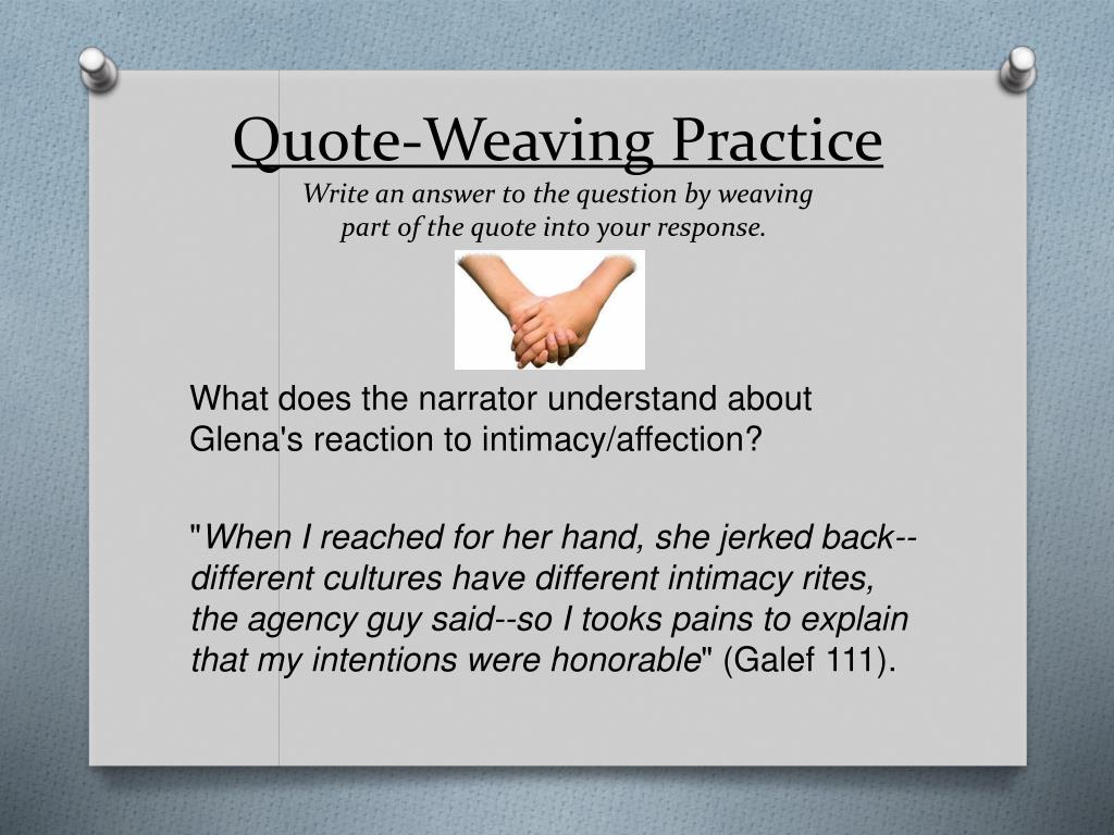 PPT Paraphrasing & QuoteWeaving Practice PowerPoint Presentation