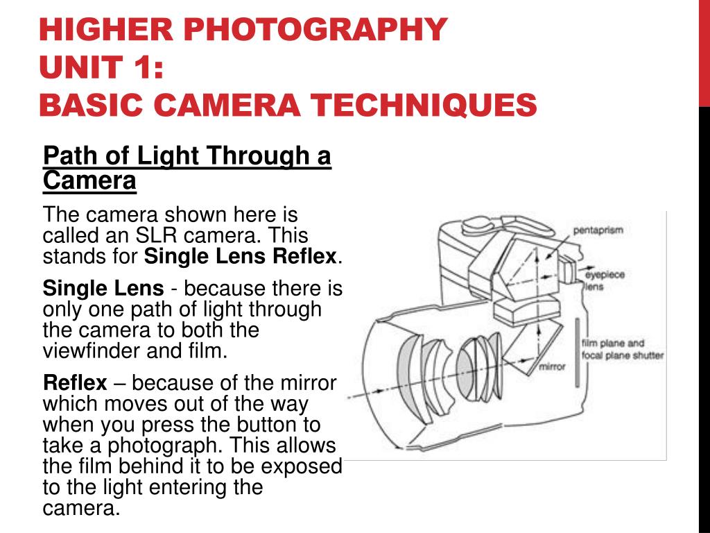 PPT Higher Photography Unit 1 Basic Camera Techniques PowerPoint