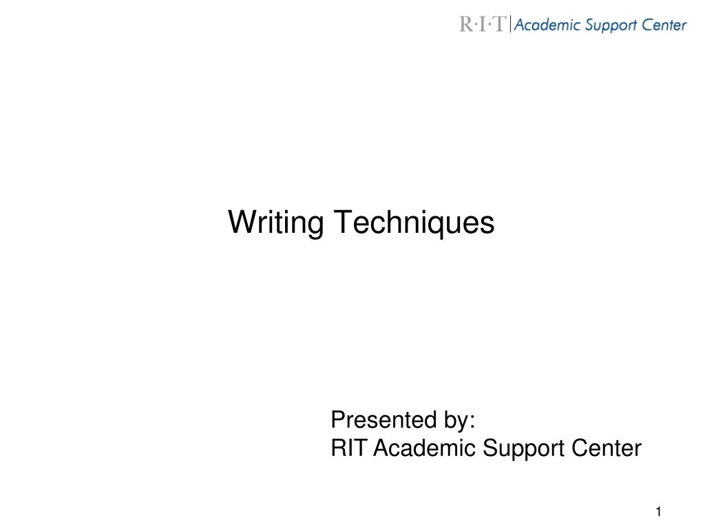 PPT Writing Techniques PowerPoint Presentation, free download ID