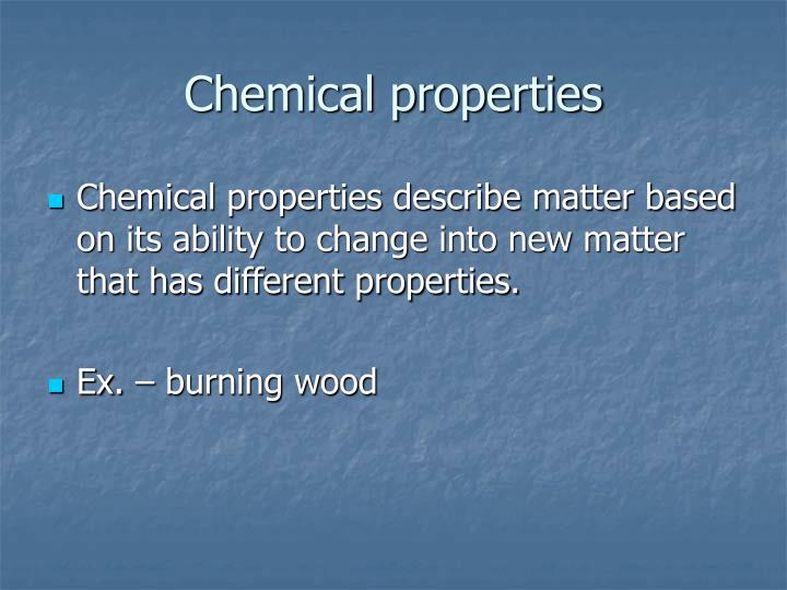 PPT Chemical and Physical Properties of Matter PowerPoint