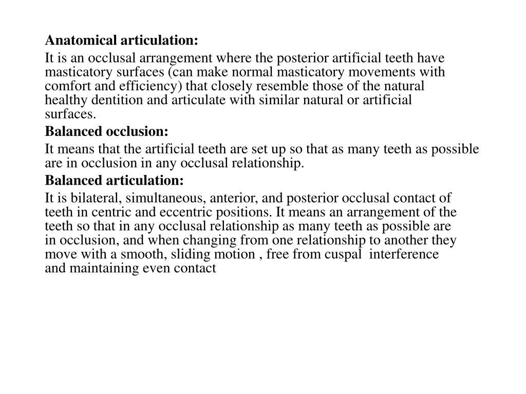 PPT DENTAL ARTICULATION, FACEBOW AND ARTICULATORS PowerPoint