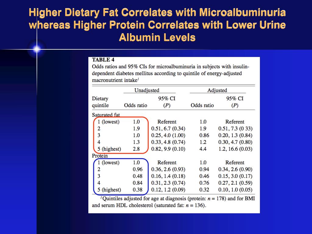 PPT Protein Intake and Diabetic Kidney Disease PowerPoint