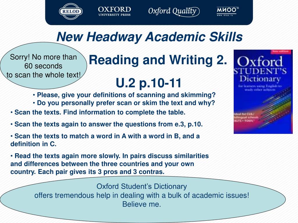Headway Academic Skills Listening-Speaking and Skills Level 2.