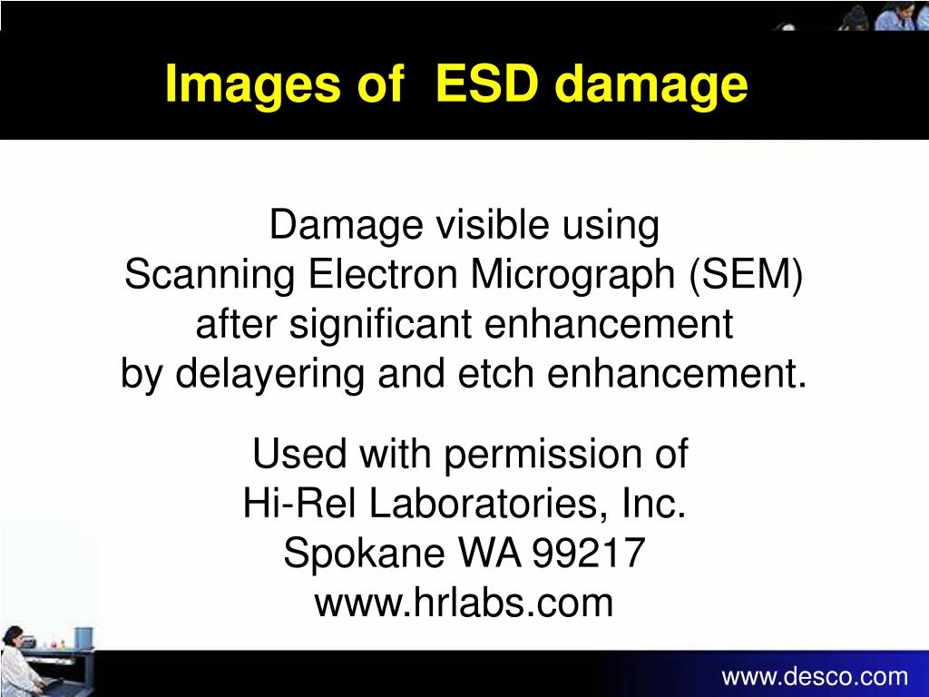 PPT Images of ElectroStatic Discharge Damage PowerPoint Presentation