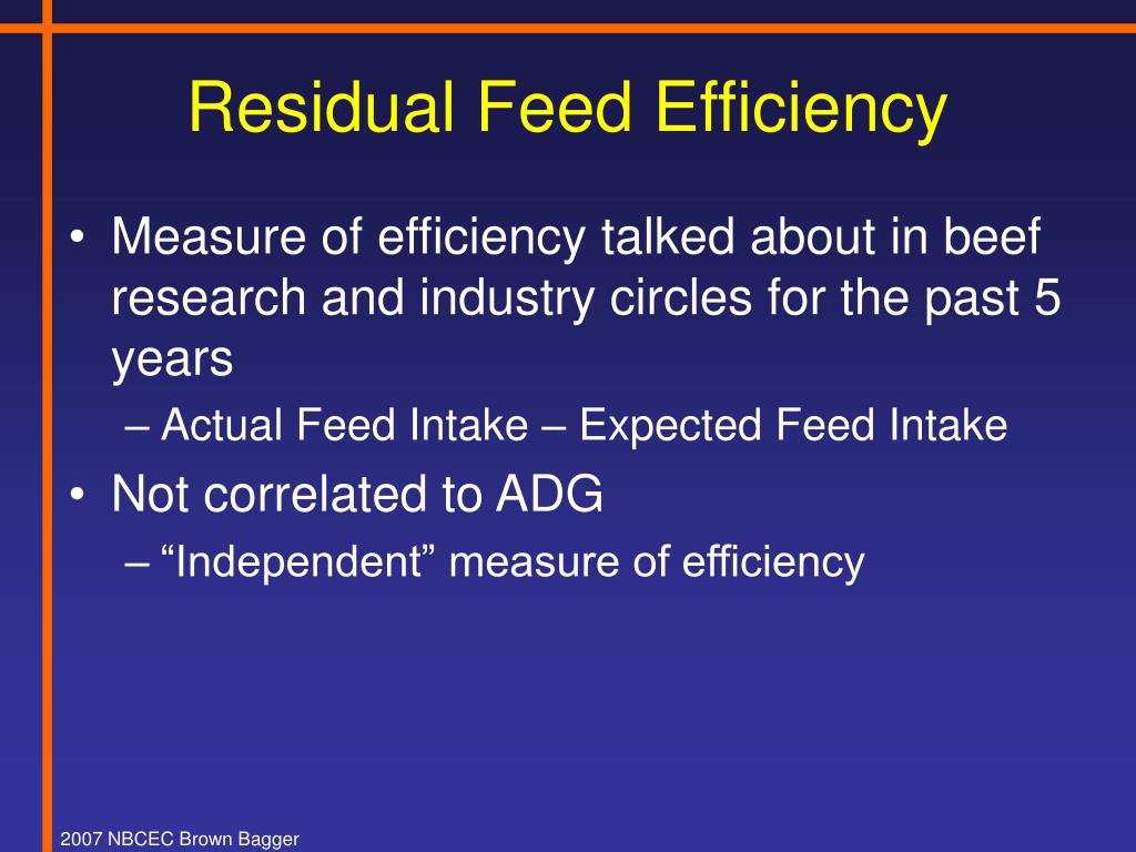 PPT Feed Efficiency in Bull Testing Programs PowerPoint Presentation