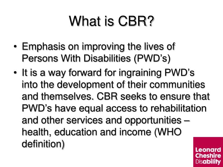 PPT Gender and Community Based Rehabilitation (CBR) PowerPoint