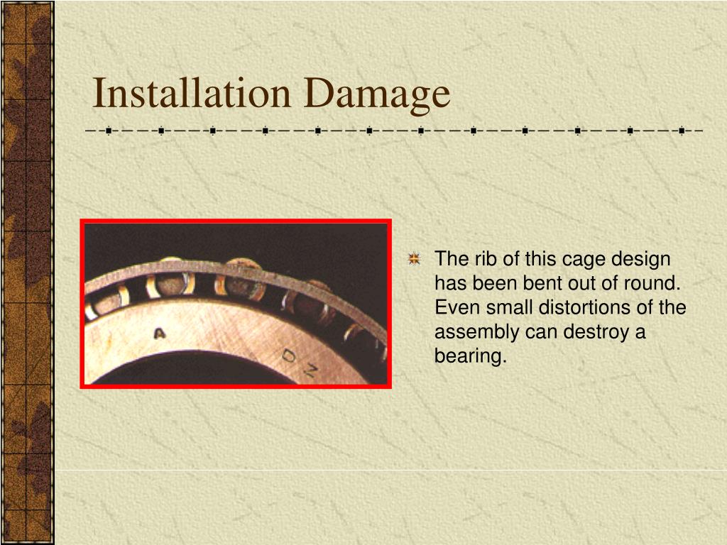 PPT Tapered Roller Bearings Facts & Failures PowerPoint Presentation