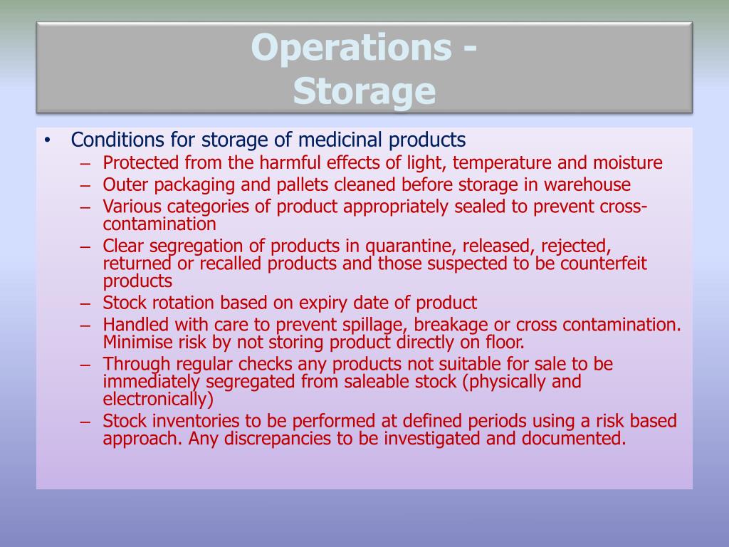 PPT Good Distribution Practice of Human and Veterinary Medicinal