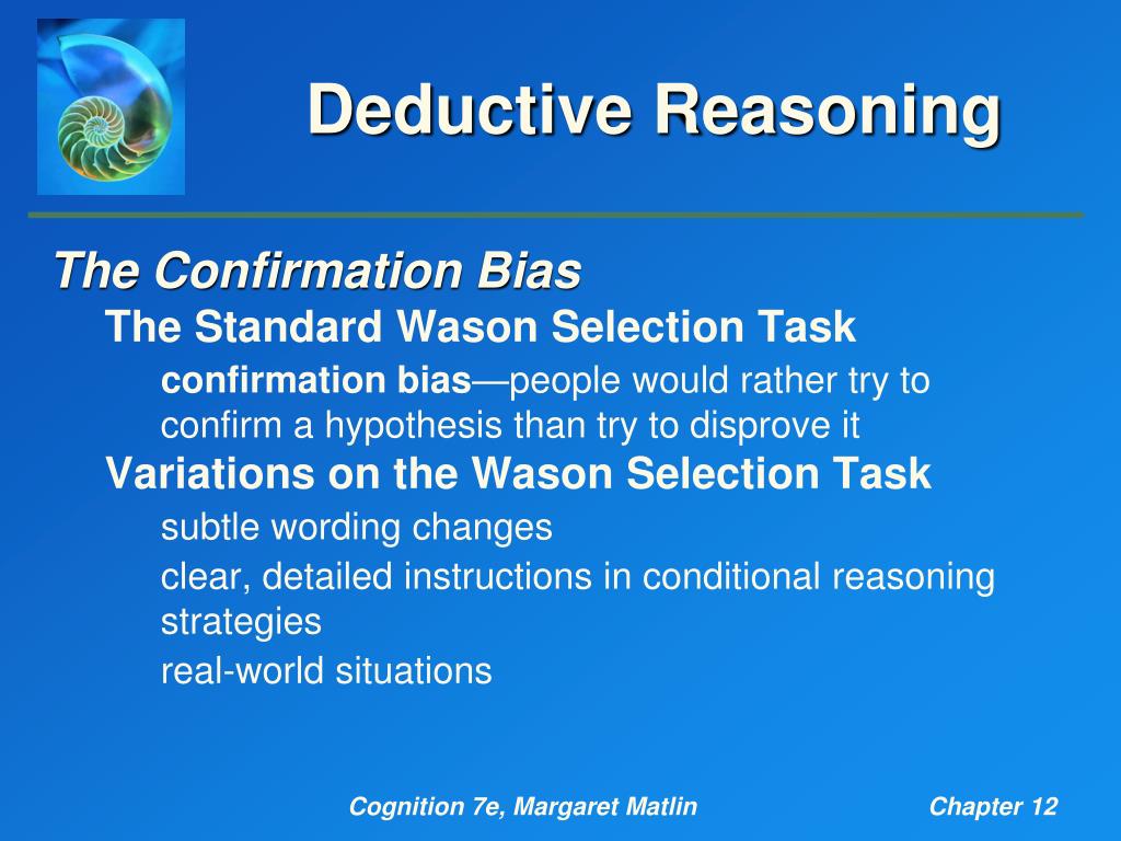 PPT Deductive Reasoning and Decision Making PowerPoint