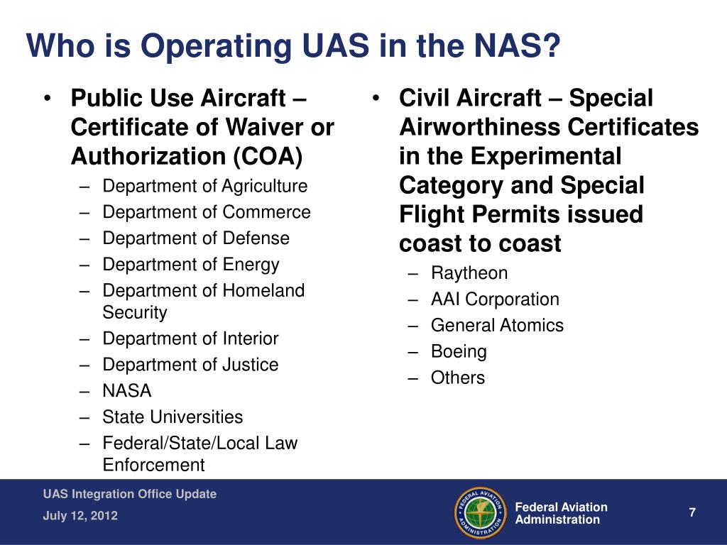 National Airspace System Federal Aviation Administration