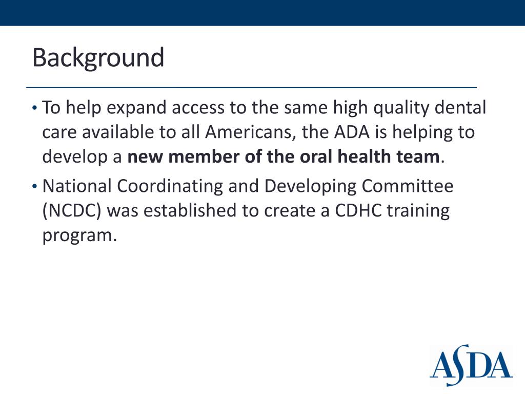 PPT Community Dental Health Coordinators PowerPoint Presentation, free download ID1081403