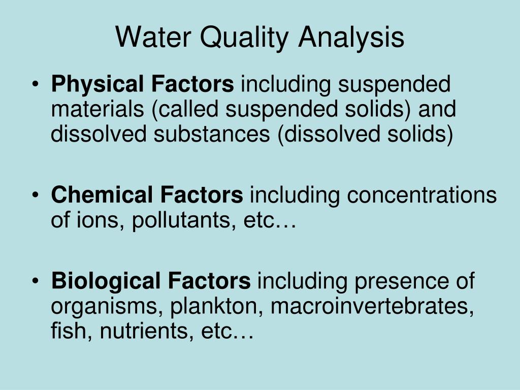 PPT Water Quality Analysis PowerPoint Presentation, free download